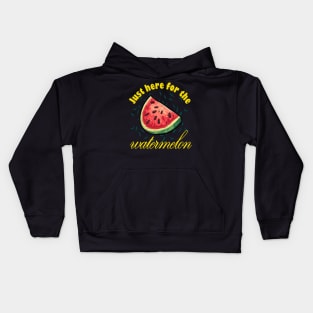 Just Here For The Watermelon Kids Hoodie